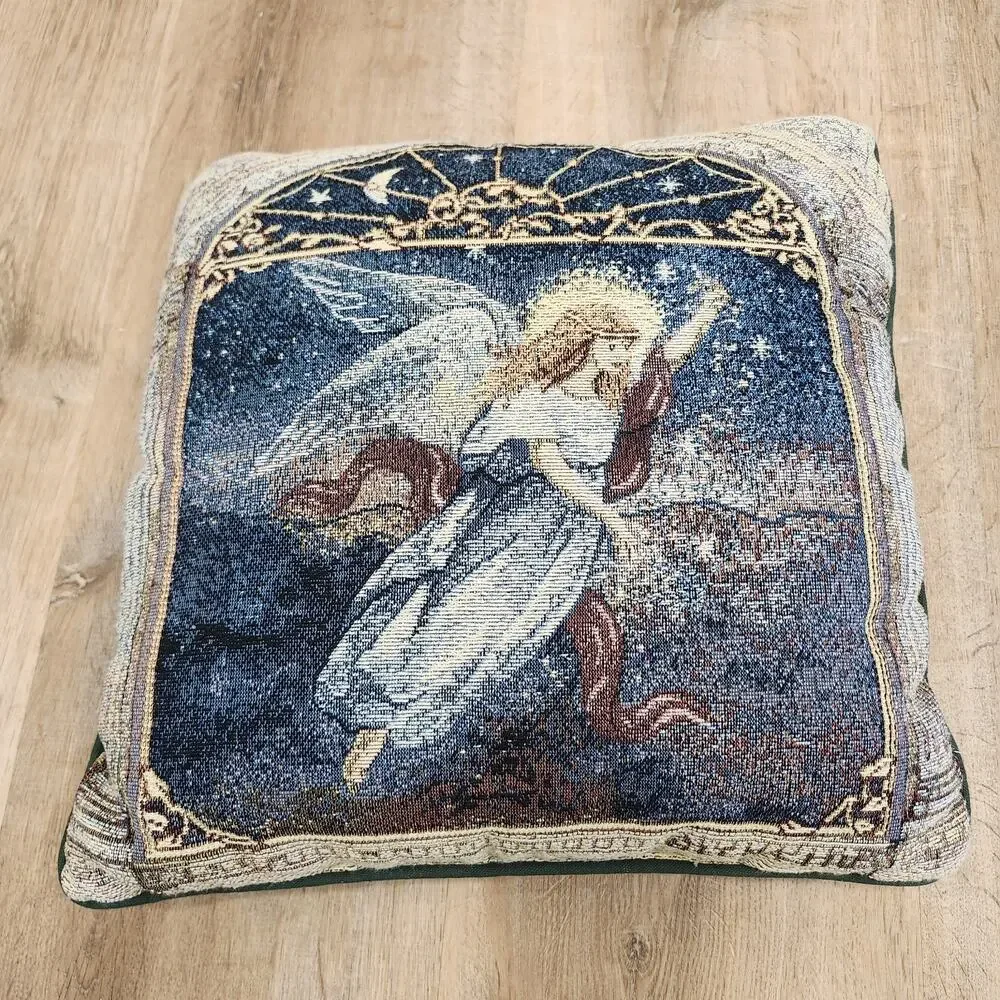 Square Tapestry Pillow Angel Of Wishes Lena Liu Sparkle Moon Stars 14